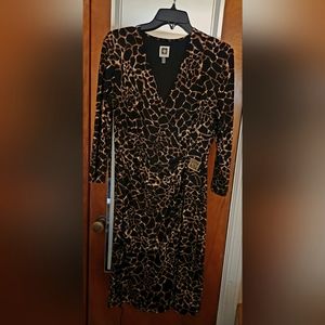 Size 12, Anne Klein leopard stretch dress